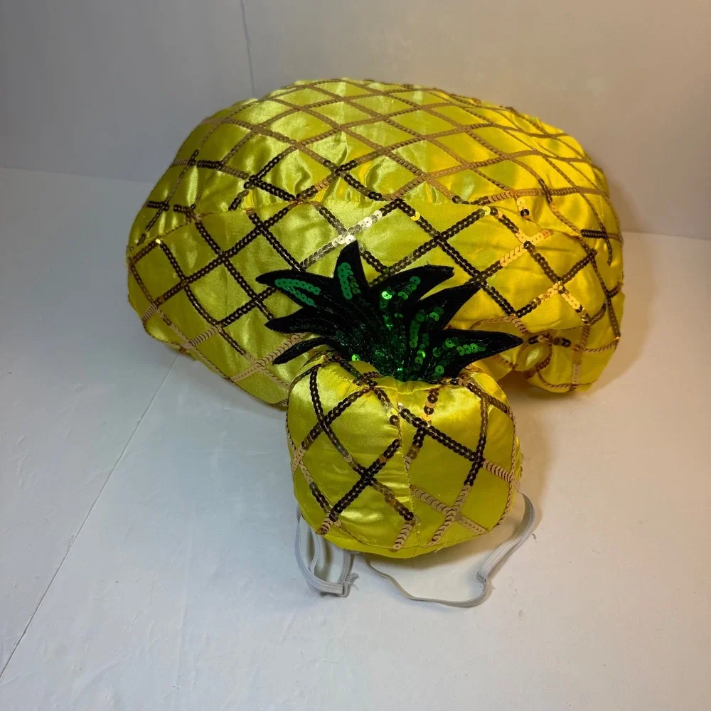Rubie's Pineapple Pet Dog Costume Yellow Sequin Two Piece Set Large